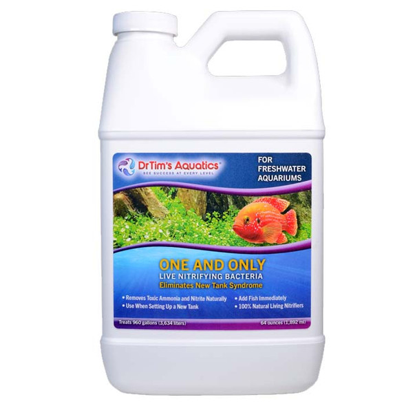 One & Only Freshwater Live Nitrifying Bacteria (64 oz) 960 Gallons - Dr Tim's
