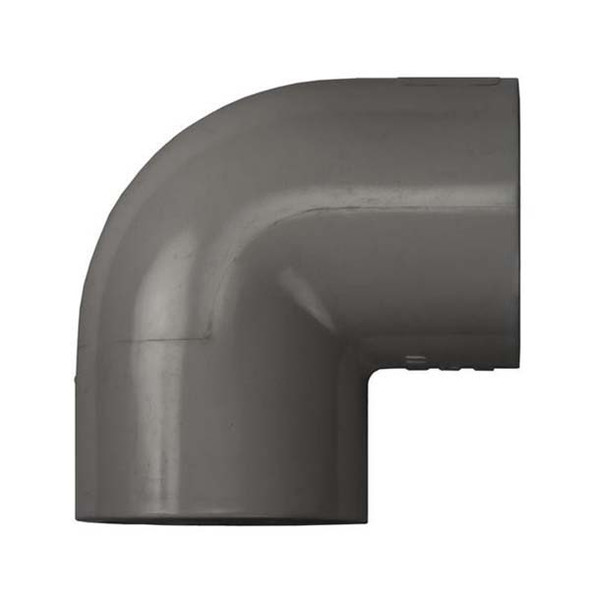 Schedule 80 PVC Elbow 3/4" Socket x Socket Gray