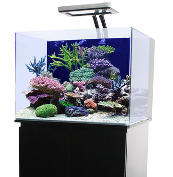 45 Gallon Rimless Cube Aquarium w/ Knockdown Stand Black - JBJ