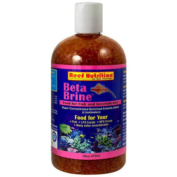 Beta-Brine Super Concentrated Enriched Brine Shrimp (16 oz) - Reef Nutrition