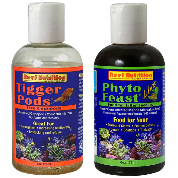 Tigger Pods & Phyto LIVE Pack (6 oz Each) - Reef Nutrition