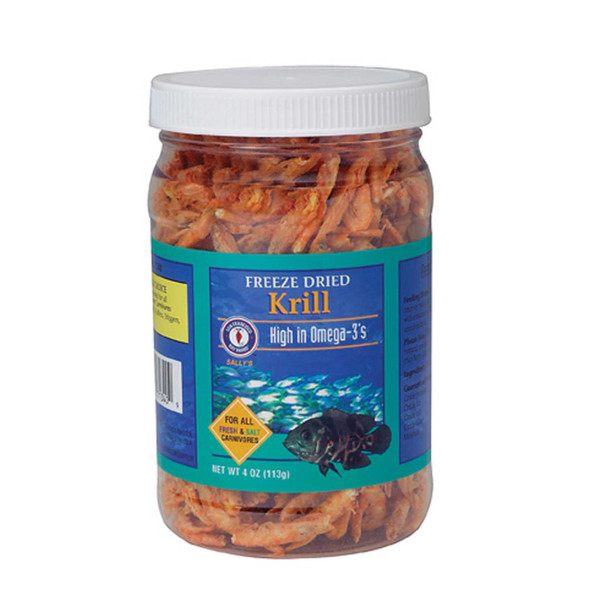 Freeze Dried Krill Fish Food (4 oz) - San Francisco Bay Brand