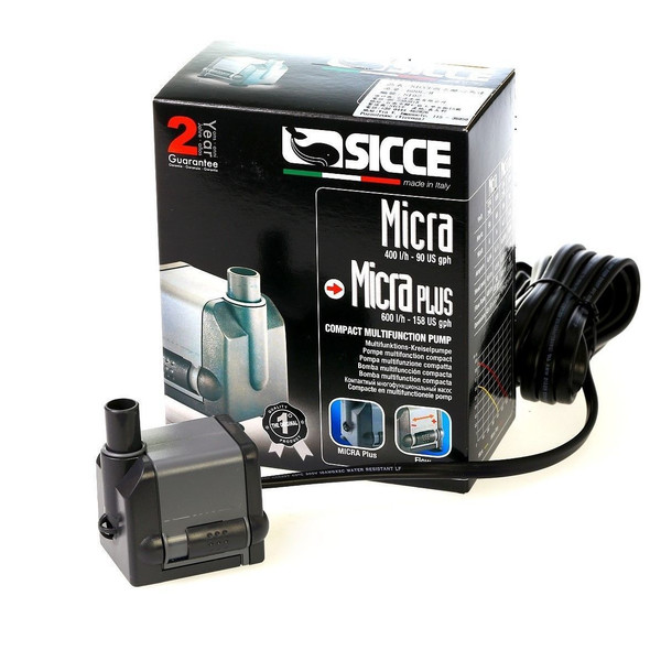 Micra Pump 90 gph 1.9 ft Head - Sicce - SaltwaterAquarium.com