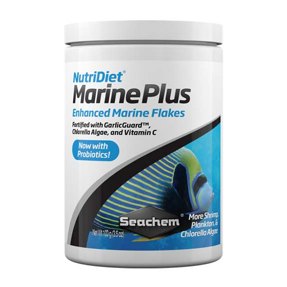 NutriDiet Marine Plus Flakes w/Probiotics (100g) - Seachem