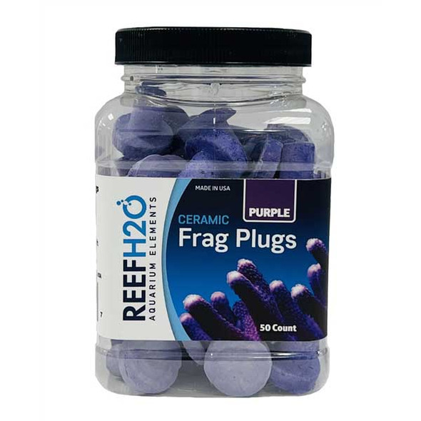 Bulk Ceramic Purple Frag Plugs (50 pc) - ReefH2O