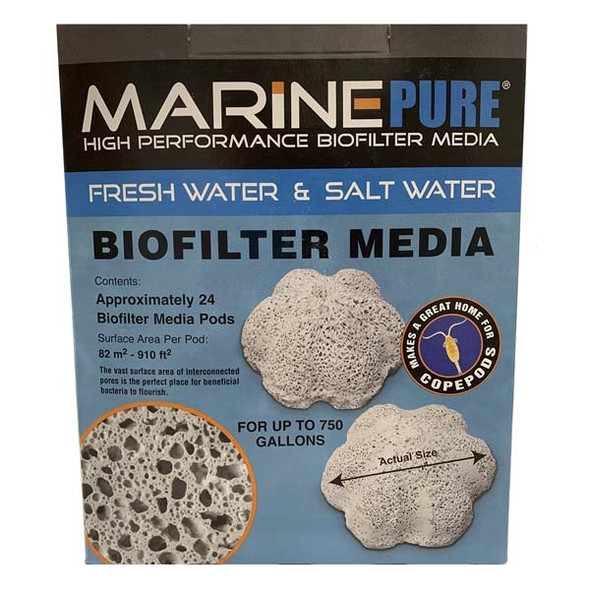 MarinePure Biofilter Media PODS (24 Count) - Cermedia