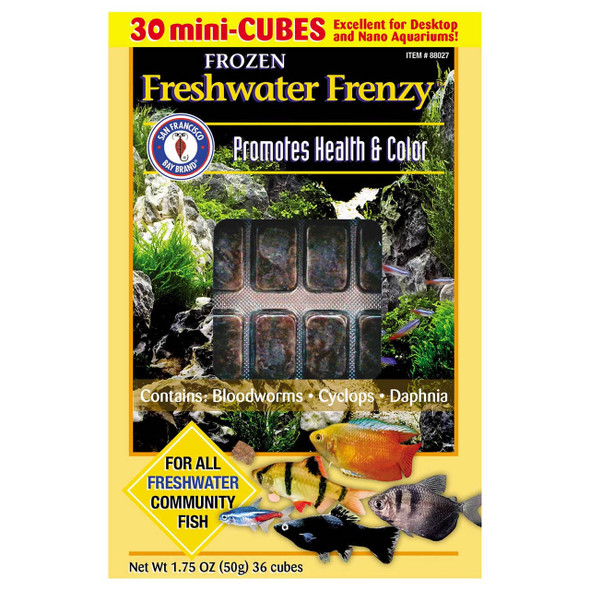 Frozen Freshwater Multi-Pack Fish Food (24 cubes, 3.5 oz) - San