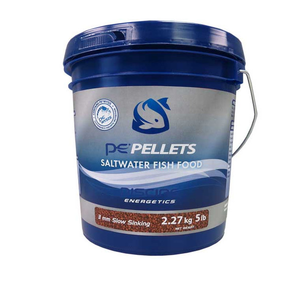 PE Mysis Pellets Saltwater 5 lb Bucket (3mm) - PE Mysis 