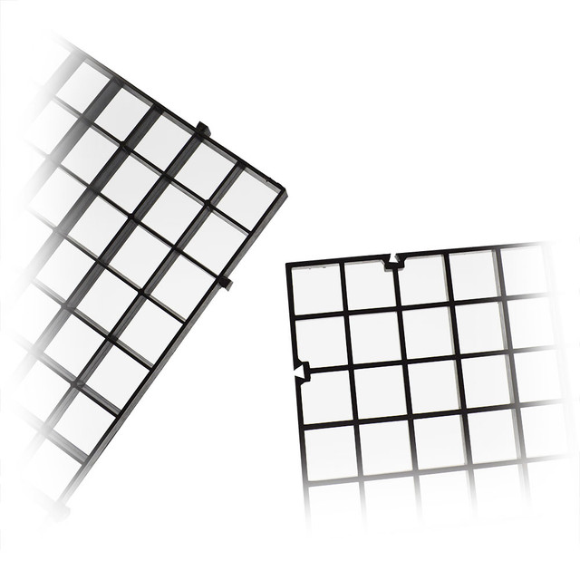 Modular Black Egg Crate For Aquariums (ONE PIECE, 6" x 12" Rectangle