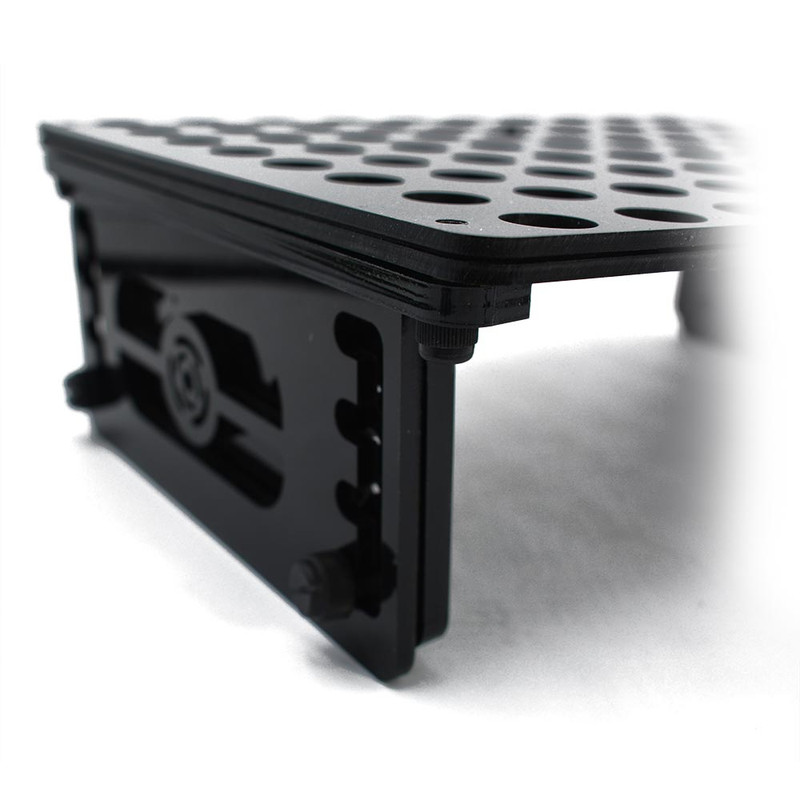 80 Hole Adjustable Frag Rack and Stand, Black w/Frag Lock - PNW Customs