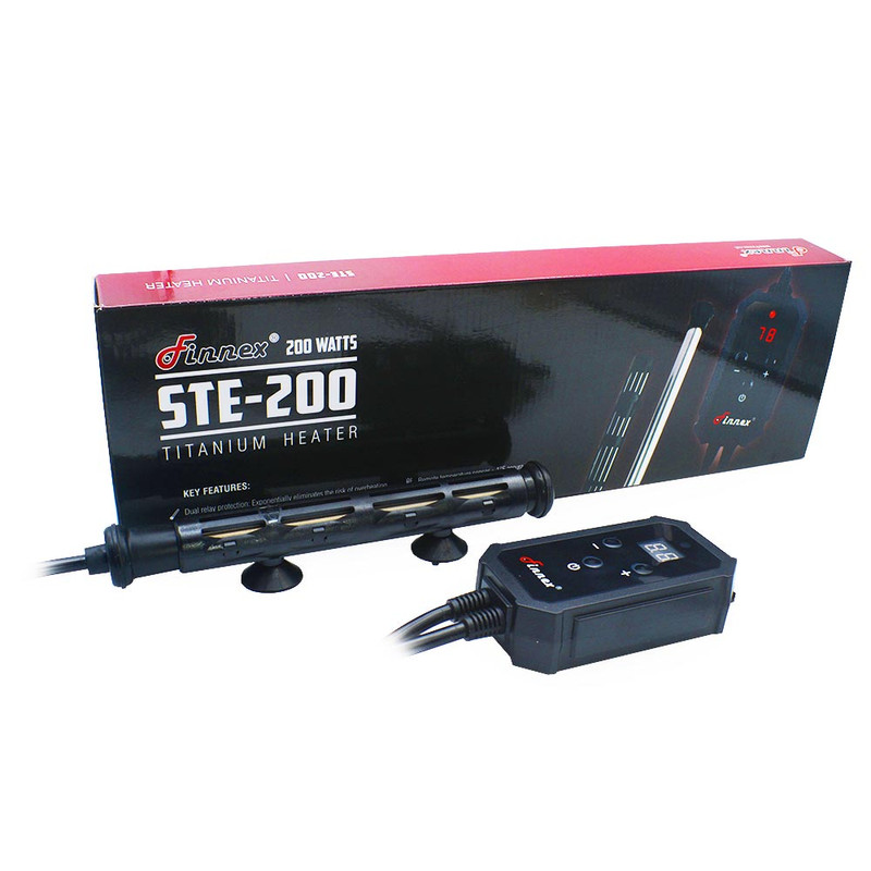 STE 200W Digital Titanium Heater w/Guard UL (40-60 Gallon) - Finnex