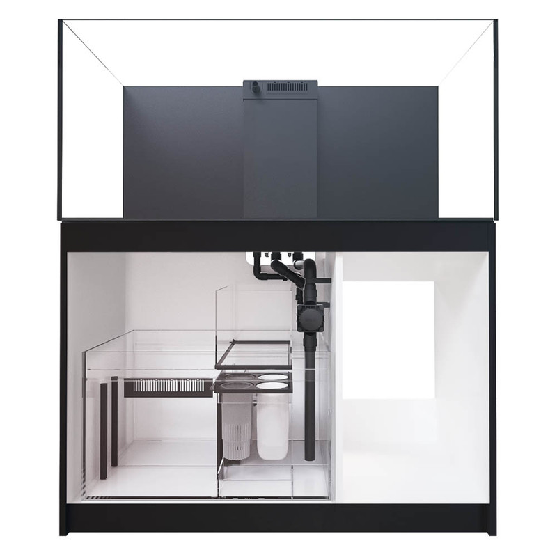 Reefer 350 91 Gallon Black All In One Aquarium V3 Sump Red Sea Saltwateraquarium Com