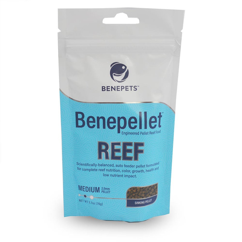 Benepellet Reef Medium 2.5 mm Pellet Coral Food (2.7 oz) - Benepets