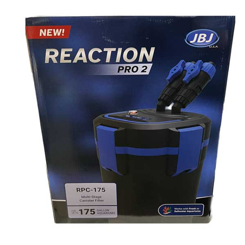 Reaction PRO 2 - RPC-175 Multi Stage Canister Filter (13 Watt UV, 520 gph) - JBJ