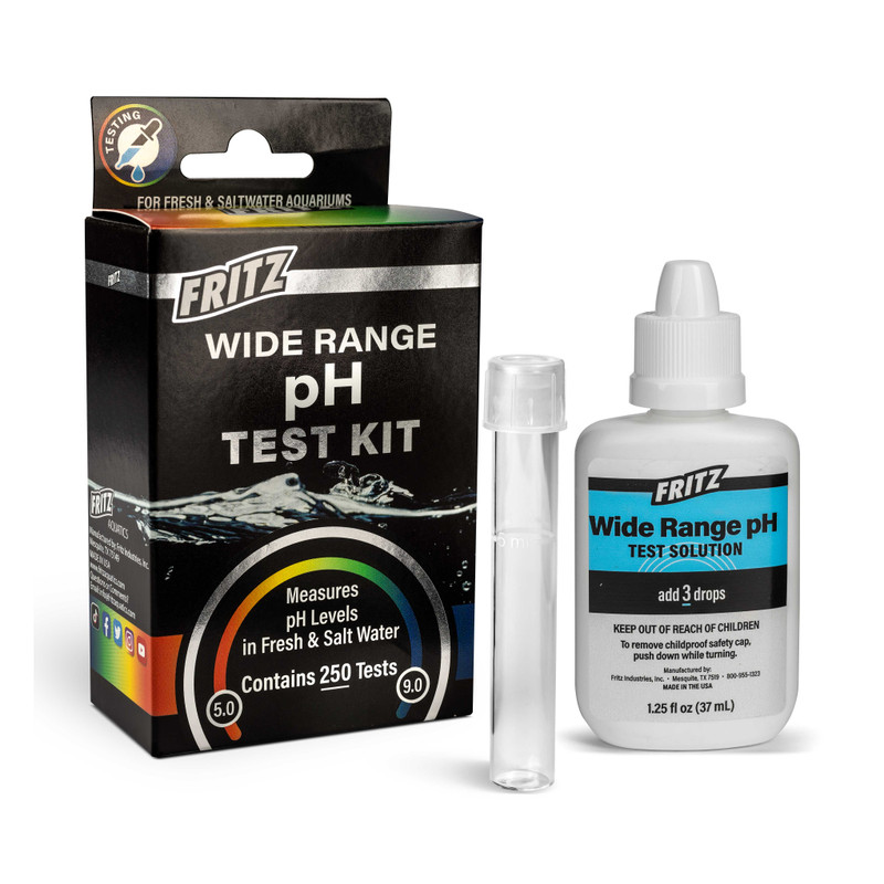 Wide Range pH Liquid Test Kit (Up to 250 Tests) - Fritz Aquatics