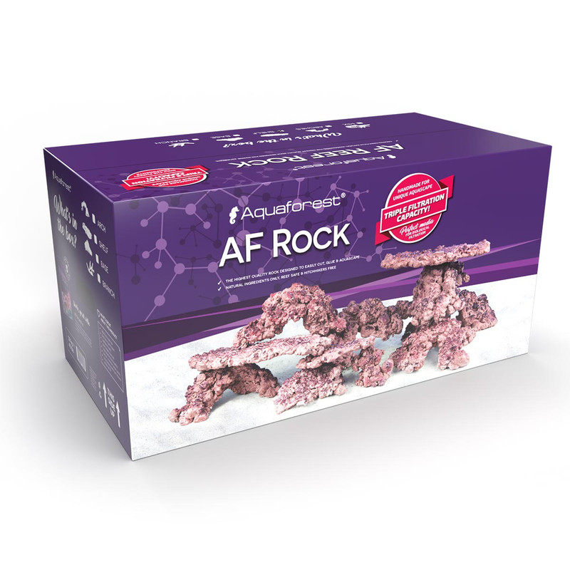 (OPEN BOX) AF Rock Dry Aquarium Live Rock Mixed Shapes (40 lbs) - Aquaforest