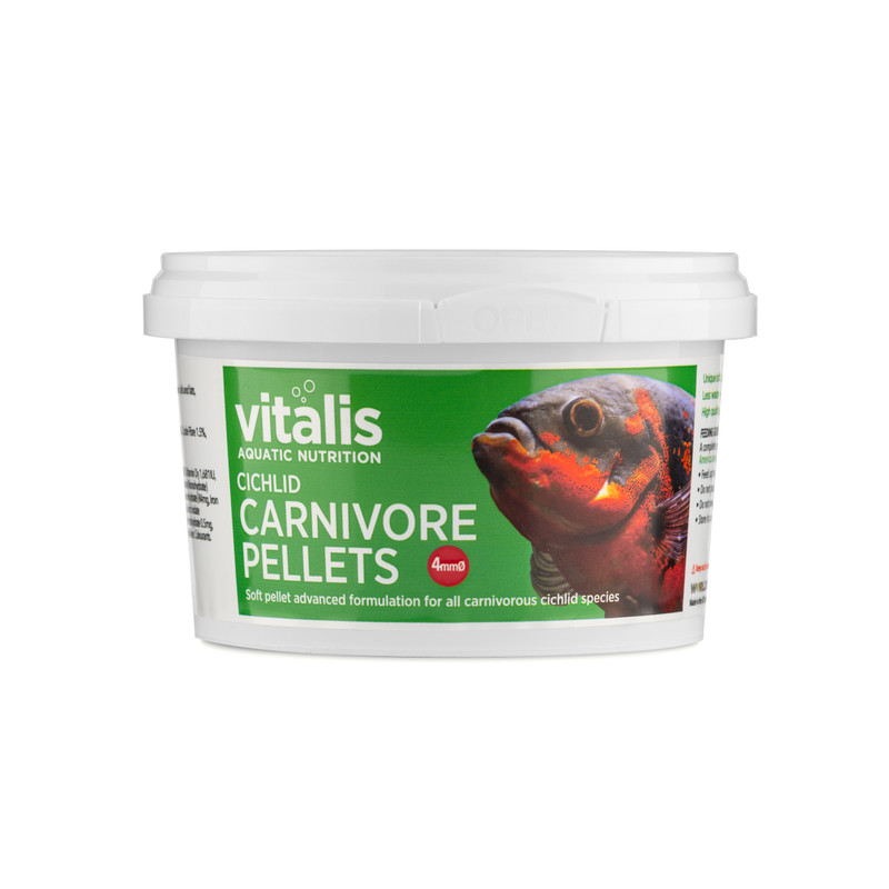 Cichlid Carnivore Pellets (1mm, 140g) - Vitalis