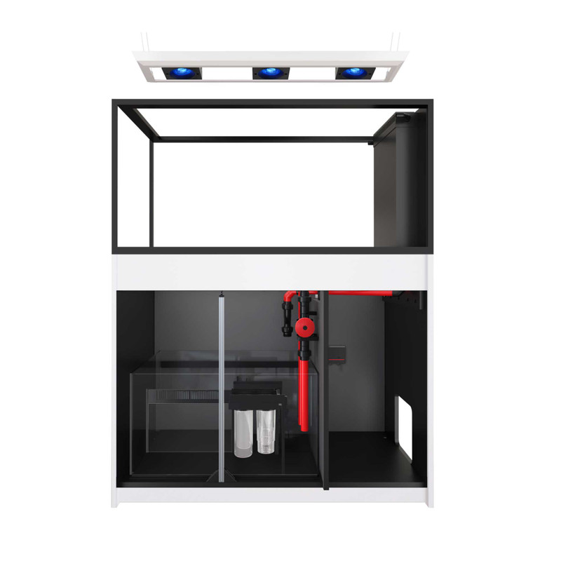 Reefer Peninsula 500 G3 Deluxe - 137 Gallon White All In One Aquarium - w/ 3 X RL115 & pendant - Red Sea 