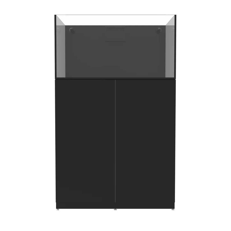 48 Gallon Shallow External Overflow Rimless Nano Tank w/ Black Stand- Fiji Cube