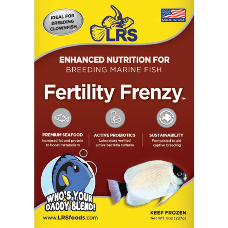 LRS Fertility Frenzy Frozen (7 oz Pack) - The Ultimate Breeder Formula for Vibrant and Prolific Fish