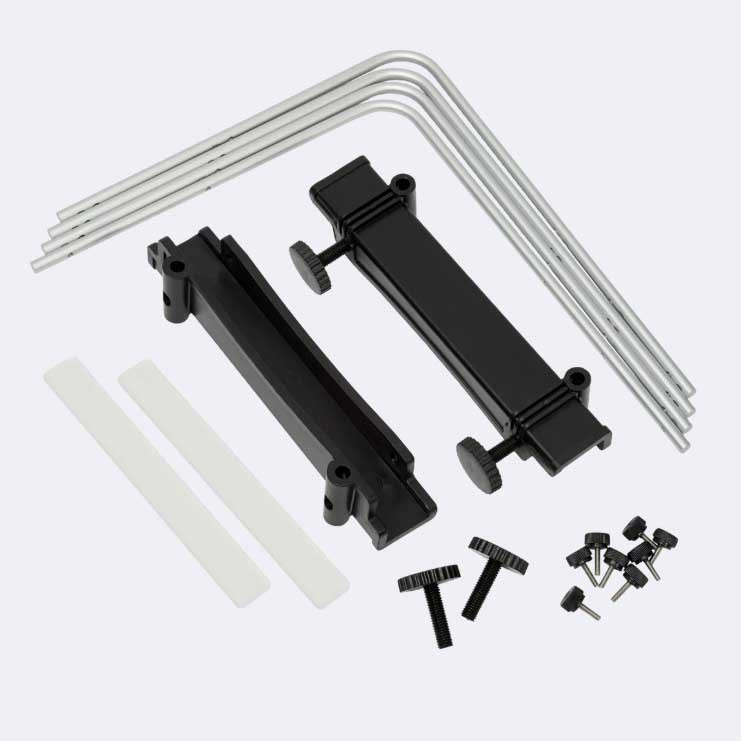 Meridian 11/24 Side-of-Tank Mounts (Silver) - Reef Breeders