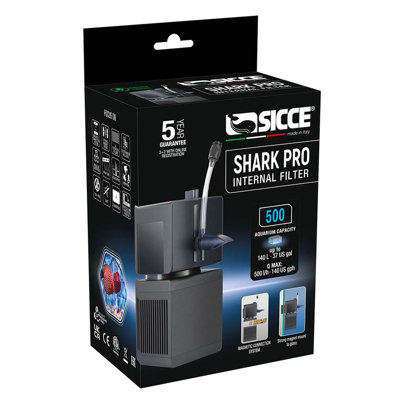(OPEN BOX) SHARK PRO 500 Internal Filter (132 gph) - Sicce
