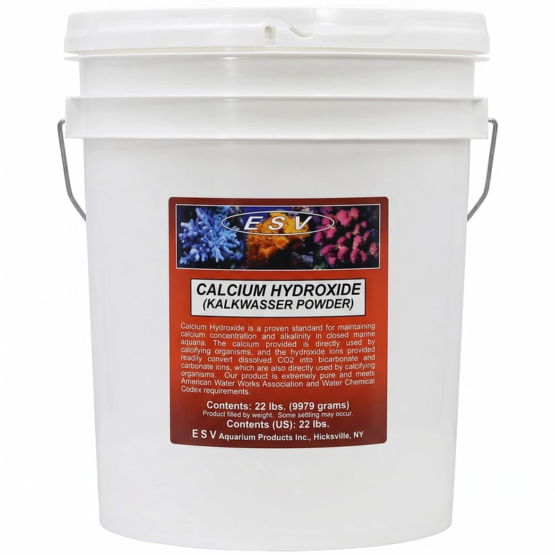 Kalkwasser Powder Calcium Hydroxide 5 Gallon Bucket (22 lbs, 10 kg) - ESV 