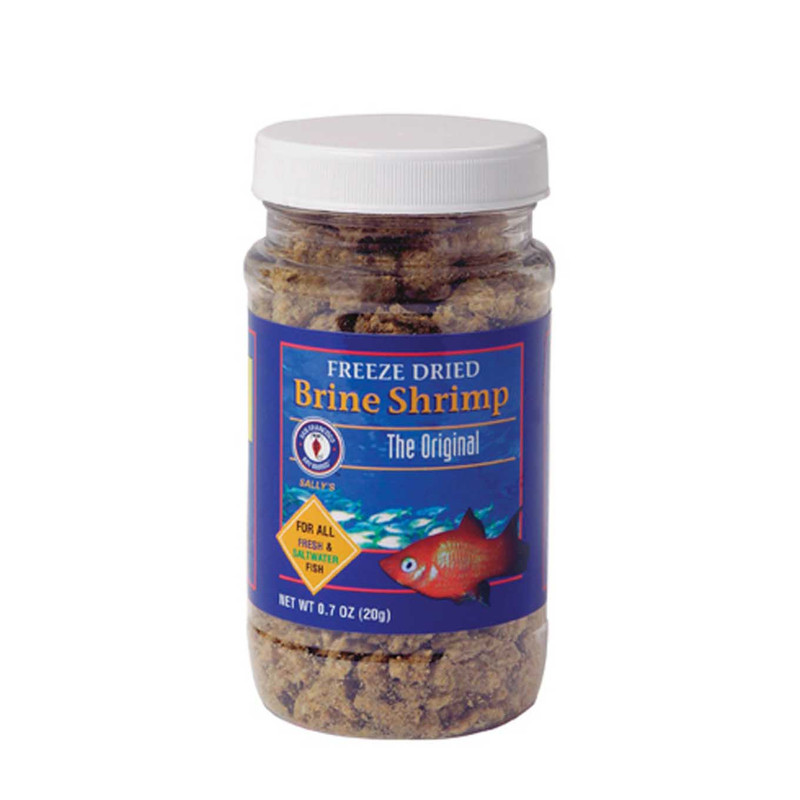 (EXPIRED 1/26) Freeze Dried Brine Shrimp Fish Food (0.7 oz) - San Francisco Bay Brand