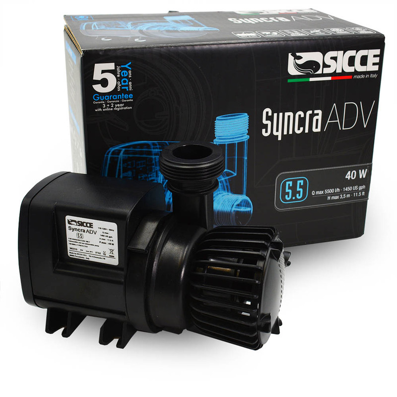 (OPEN BOX) Syncra ADV Advanced 5.5 Aquarium Pump (1500 GPH) - Sicce 