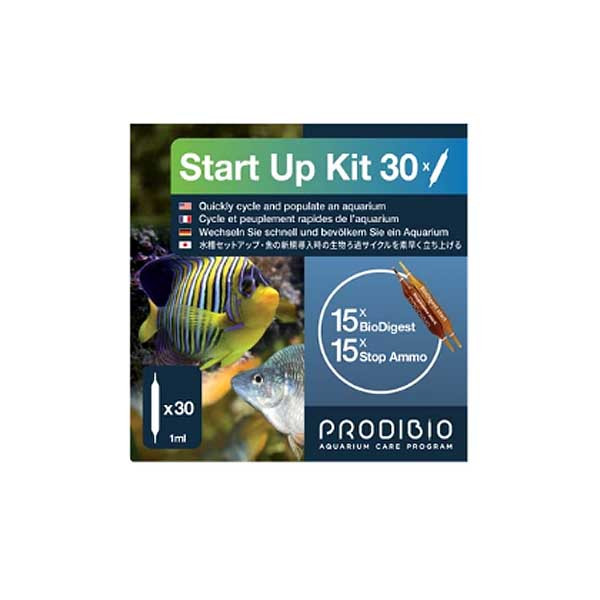 Start Up Kit (30 Vials) Live Bacteria & Ammonia Protection - Prodibio