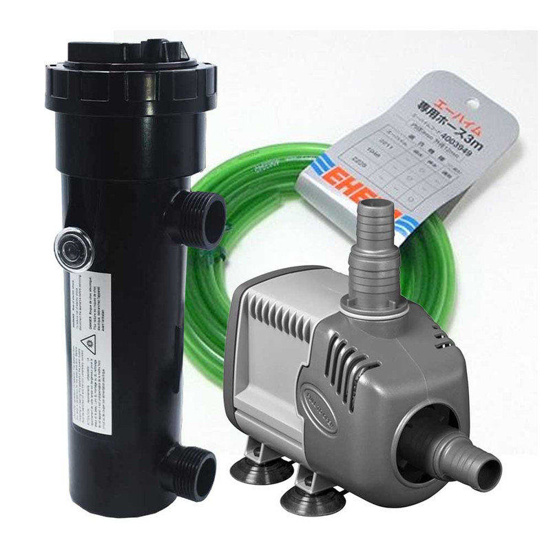Submersible UV-C Clarifier Kit w/ Pump (7W) - Sicce