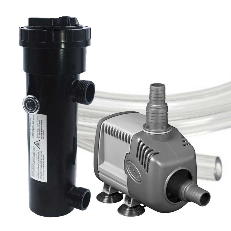 Submersible UV-C Clarifier Kit w/ Pump (9W) - Sicce