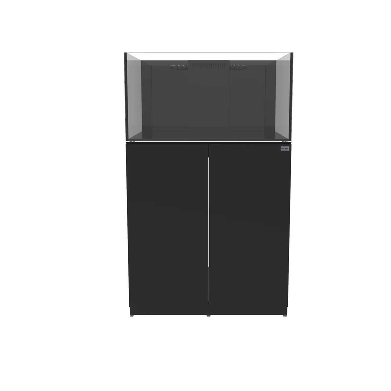 48 Gallon Shallow Internal Middle Rimless Tank w/ Black Stand (Full Package) - Fiji Cube