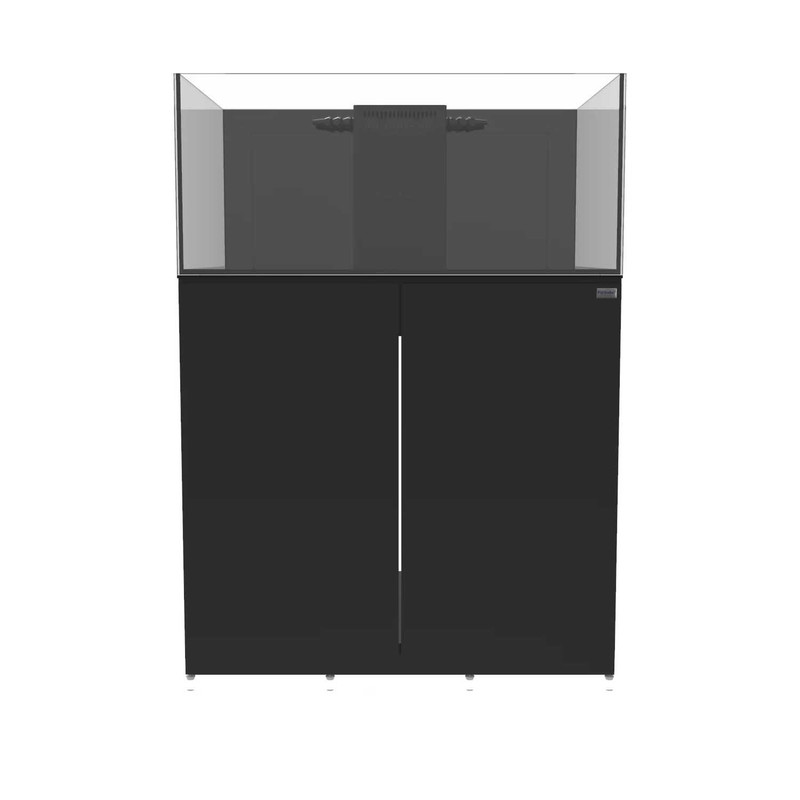 57 Gallon Shallow Internal Middle Rimless Tank w/ Black Stand (full Package) - Fiji Cube