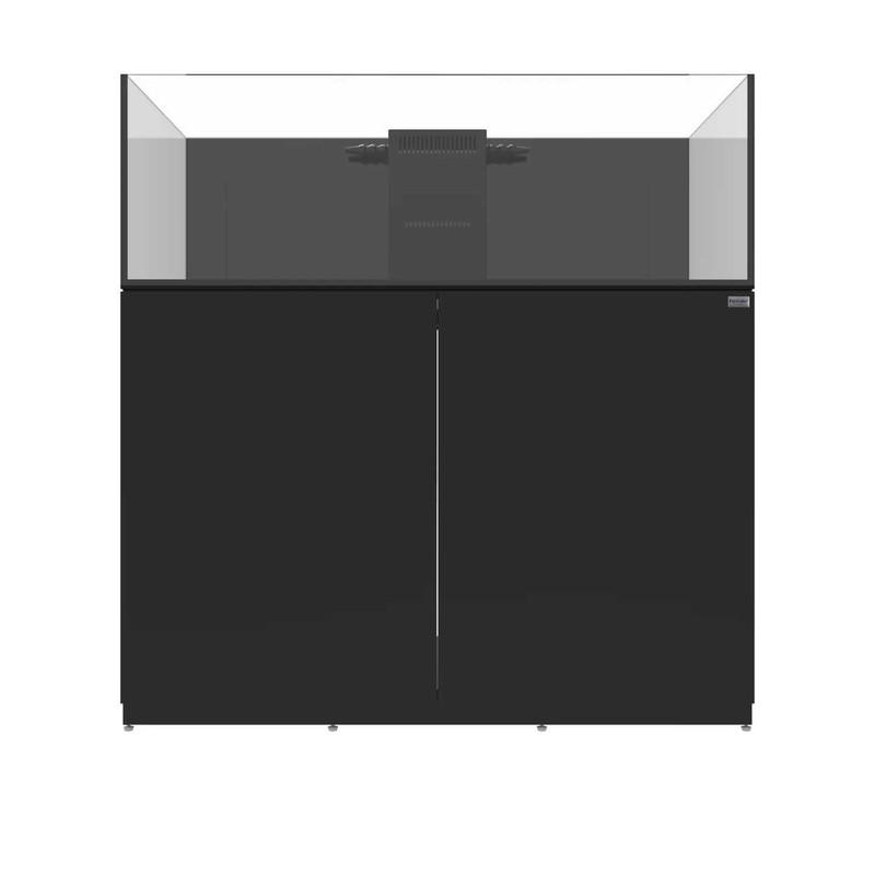 76 Gallon Shallow Internal Middle Rimless Tank w/ Black Stand (Full Package) - Fiji Cube