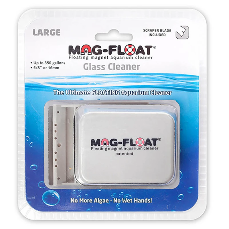 (OPEN BOX) 350 Large Glass Algae Magnet w/Scraper - Mag Float