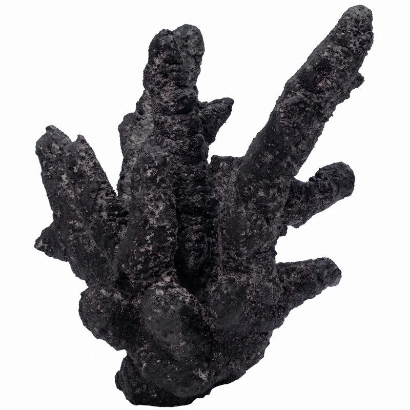(SMALL) Mini Real Reef MIDNIGHT BLACK Branch Rock (1 Piece) - Real Reef