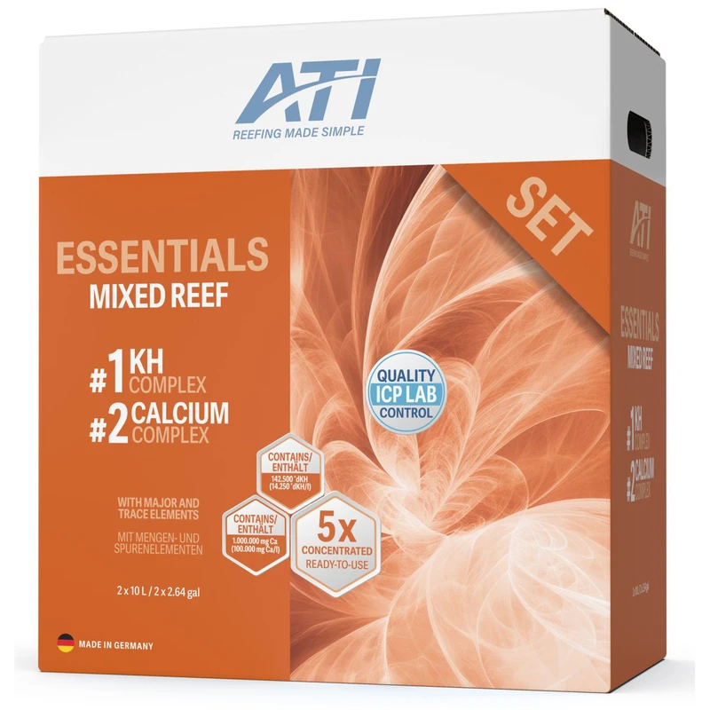 (OPEN BOX) Essentials Mixed Reef 20 Liter Set (Part 1 & 2) - ATI