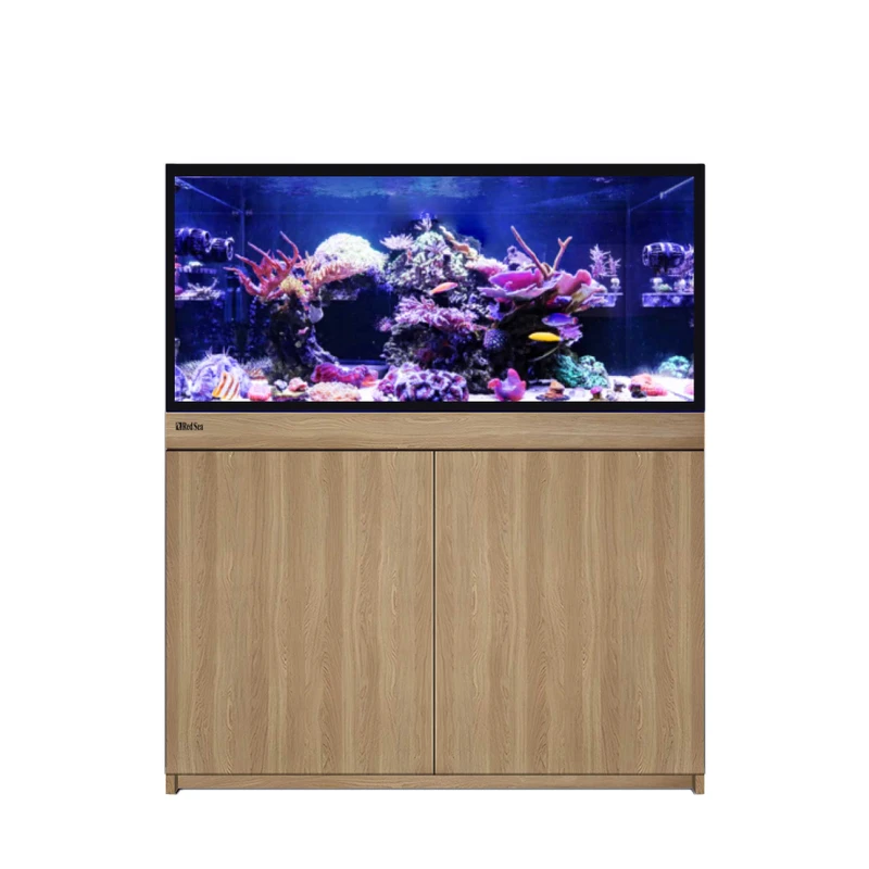 REEF-FRAME 350 - 93 Gallon Oak Euro-Braced Aquarium - Red Sea