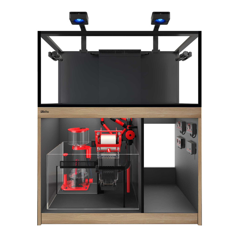 REEF-FRAME MAX 350 - 93 Gallon Oak Euro-Braced Aquarium - Red Sea