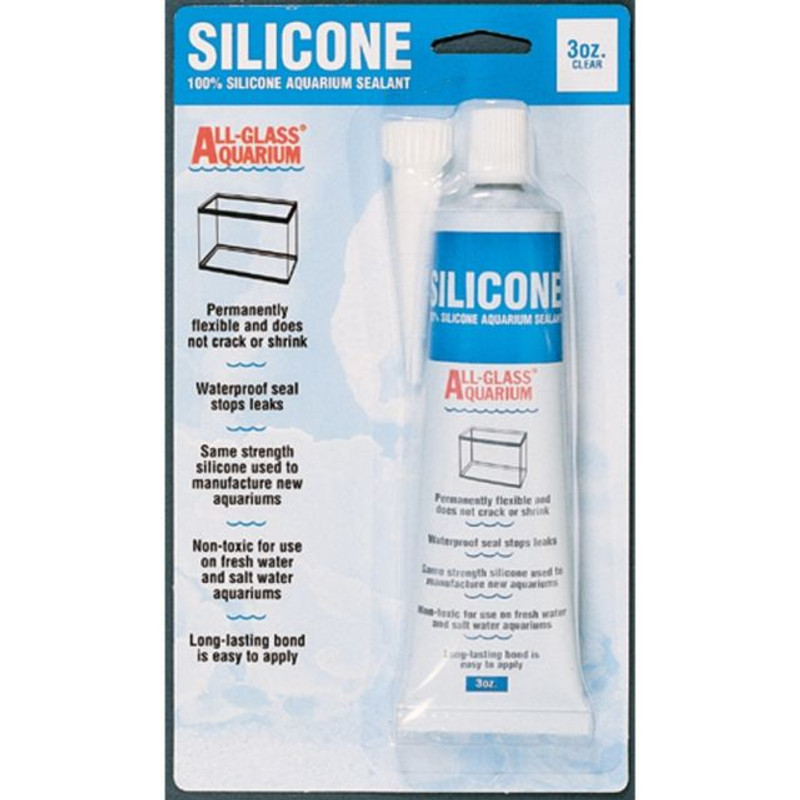 Aquarium Safe Silicone Sealant 3 Oz. Tube Clear - Aqueon