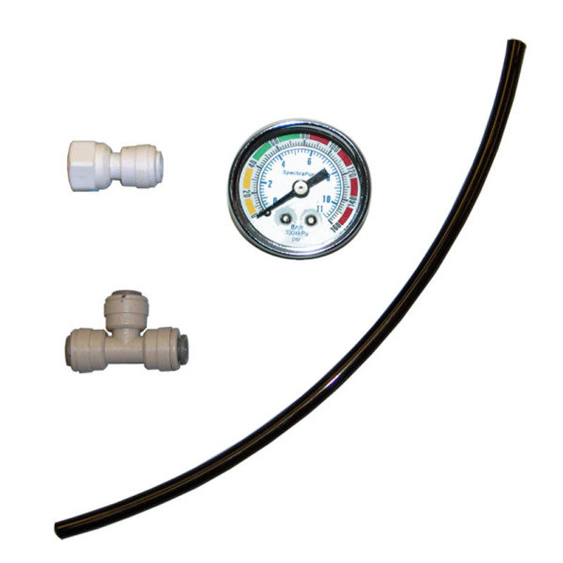 RO Pressure Gauge Kit - 1/4" push fittings (PGK-4) - Spectrapure