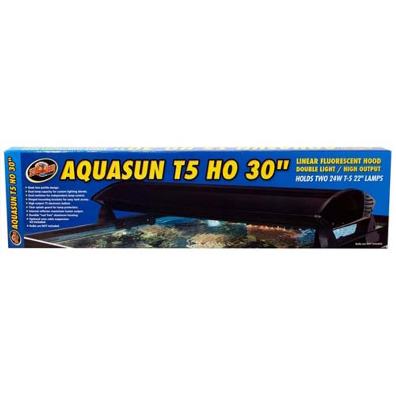 AquaSun Dual T-5 HO Hood 30" - ZooMed