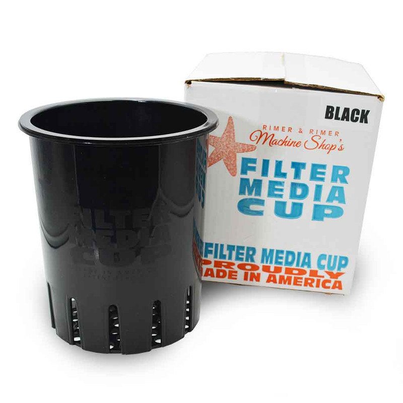 7" High Flow Filter Media Cup (BLACK) - Generic