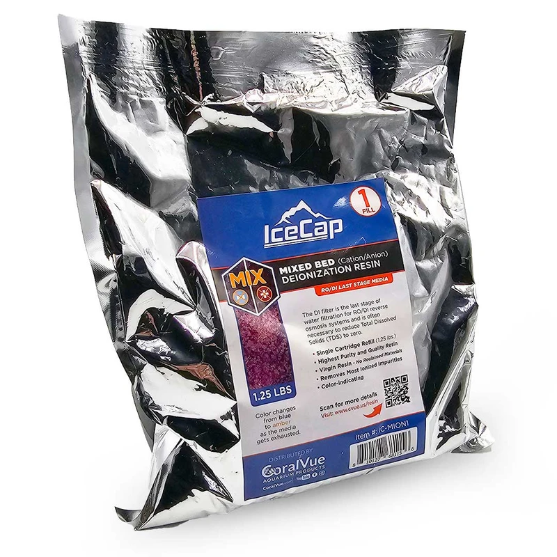 1.25 lbs Color Changing RO Deionization Resin (Single Refill) - Icecap
