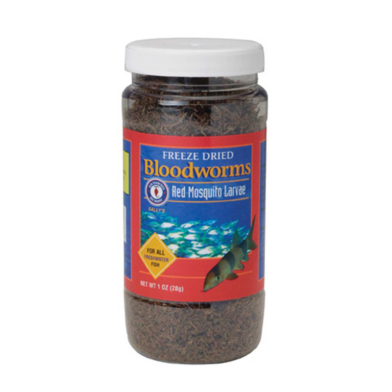 Freeze Dried Bloodworms Fish Food (1 oz) - San Francisco Bay Brand