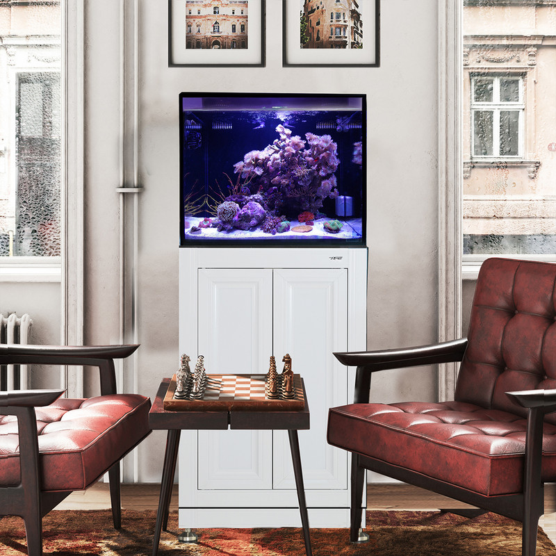Fusion Pro 2 40 Gallon AIO Lagoon Aquarium w/ WHITE APS Stand  - Innovative Marine