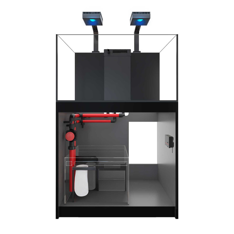 Reefer XL 300 G2+ Deluxe System - Black (65 Gal) w/2 RL115 & arms - Red Sea