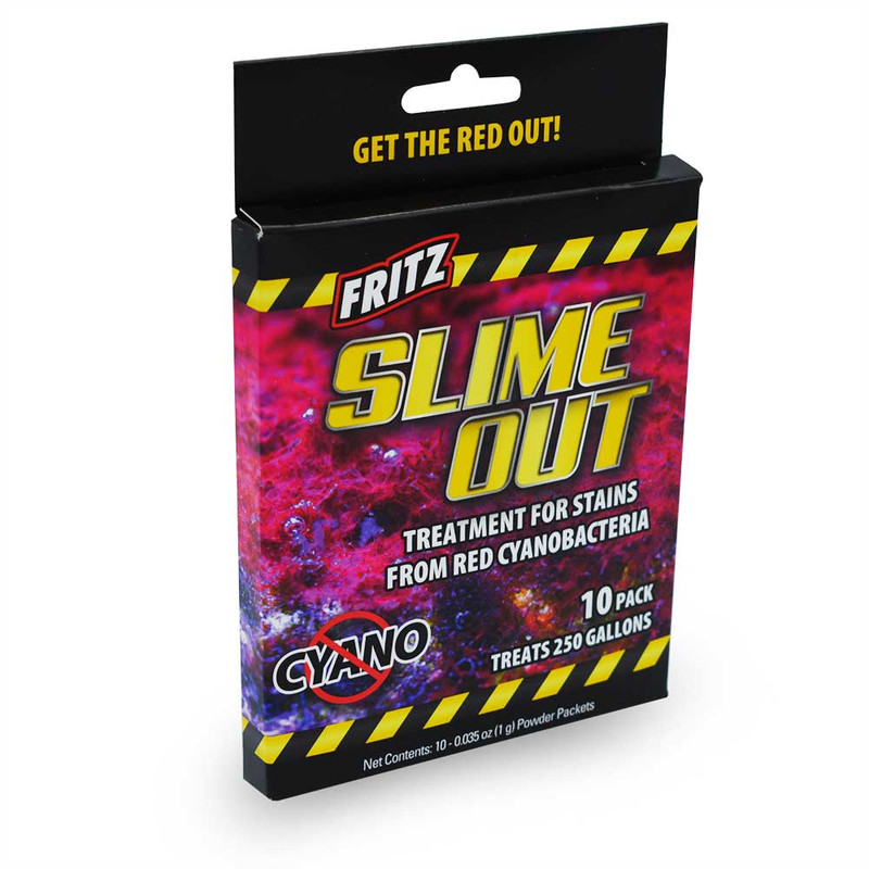 Slime Out (10 Pack) Up to 250 Gallons - Removes Red Slime Algae (Cyanobacteria)  - Fritz