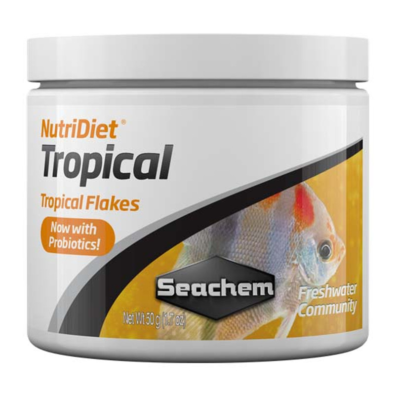 NutriDiet Tropical Flakes w/Probiotics (50g) - Seachem
